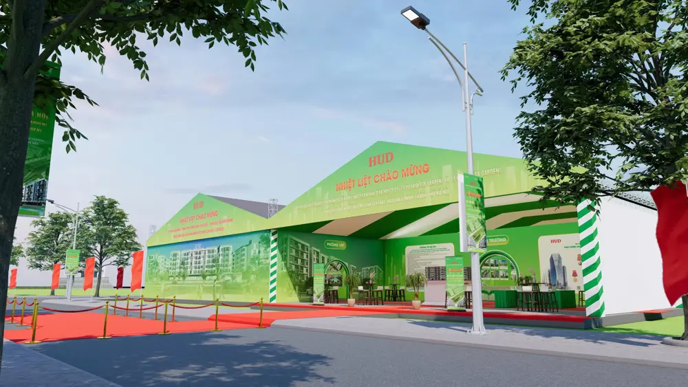 Phối cảnh 3D cổng chào